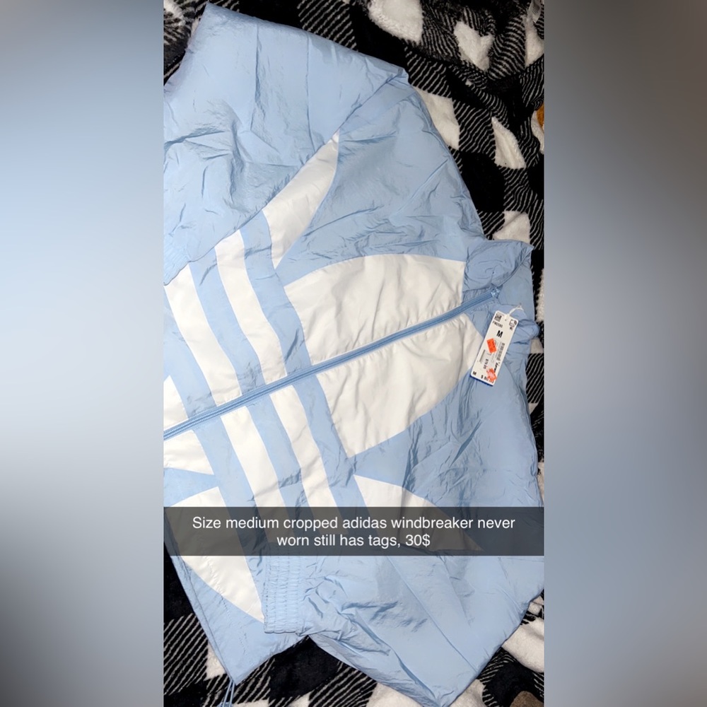 Adidas cropped windbreaker